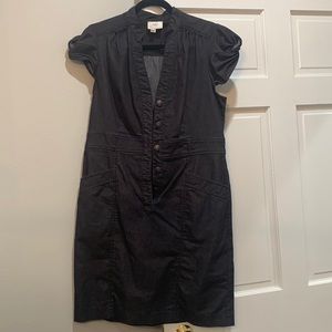 Eci New York Soft Denim Stretch Midi Dress Sz 12